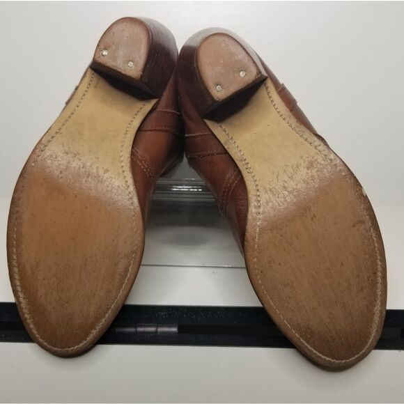 Vintage Dexter Riding Boots Reddish Brown Leather‎ Stacked Heel Size 8.5M - Picture 10 of 14